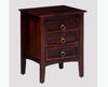 Donetsk Solid Wood Three Drawers Bedside Table - Bedside Table - FurniselanFurniselan