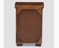 Douala Solid Wood Two Drawers Bedside Table - Bedside Table - Furniselan-Teak-Finish