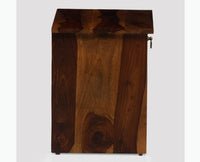 Dubai Solid Wood One Drawer Bedside Table - Bedside Table - Furniselan-Teak-Finish