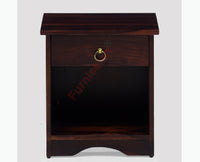 Dubai Solid Wood One Drawer Bedside Table - Bedside Table - Furniselan-Rosewood-Fine-Finish