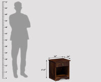 Dubai Solid Wood One Drawer Bedside Table - Bedside Table - Furniselan-Teak-Finish