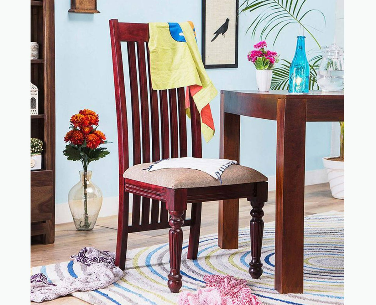 Buy Sheesham Wood Dining Chair Set of Two Online on Furniselan