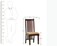 Durban Sheesham Wood Dining Chair Set of Two - Dining Set - Furniselan - Maple-Finish