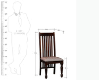 Durban Sheesham Wood Dining Chair Set of Two - Dining Set - Furniselan - Teak-Finish