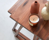 Eric End Table Set Furniselan-Rustic-Teak-Finish