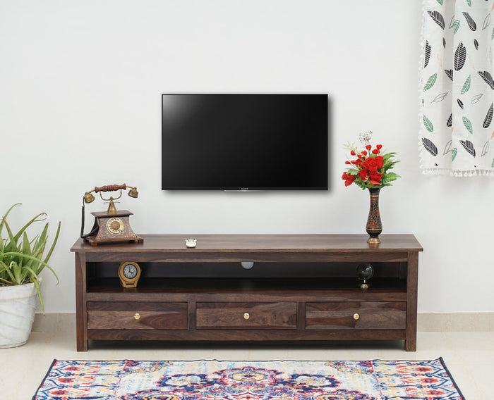 Fly Sheesham Wood Three Drawer TV Cabinet - Tv Cabinet - Furniselan
