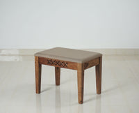 Frankfurt Sheesham Wood 1 Seater Dining Bench for Living Room Dining Room - Bench - Furniselan - Rustic-Teak-Finish
