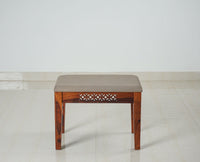 Frankfurt Sheesham Wood 1 Seater Dining Bench for Living Room Dining Room - Bench - Furniselan - Maple-Finish