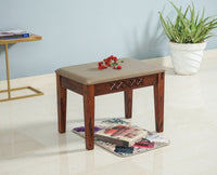 Frankfurt Sheesham Wood 1 Seater Dining Bench for Living Room Dining Room - Bench - Furniselan - Maple-Finish