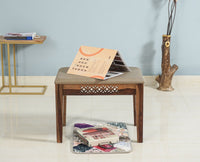 Frankfurt Sheesham Wood 1 Seater Dining Bench for Living Room Dining Room - Bench - Furniselan - Rustic-Teak-Finish