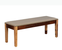 Frankfurt Sheesham Wood 3 Seater Dining Bench for Living Room - Bench - Furniselan - Rustic-Teak-Finish
