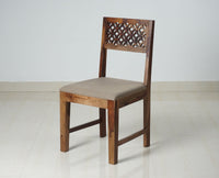 Frankfurt Sheesham Wood 6 Seater Dining Table Set with 6 Chair for Dining Room - Dining Set - Furniselan - Rustic-Teak-Finish