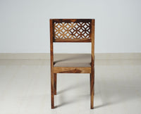 Frankfurt Sheesham Wood 6 Seater Dining Table Set with 6 Chair for Dining Room - Dining Set - Furniselan - Rustic-Teak-Finish