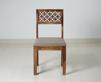 Frankfurt Sheesham Wood 6 Seater Dining Table Set with 6 Chair for Dining Room - Dining Set - Furniselan - Rustic-Teak-Finish