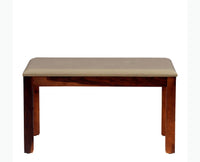 Freetown Sheesham Wood 2 Seater Dining Bench for Living Room - Bench - Furniselan - Rosewood-Fine-Finish