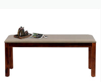 Freetown Sheesham Wood 3 Seater Dining Bench for Living Room - Bench - Furniselan - Rosewood-Fine-Finish