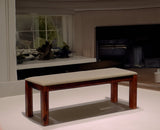 Freetown Sheesham Wood 3 Seater Dining Bench for Living Room