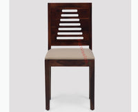 Freetown Sheesham Wood 4 Seater Dining Table Set with 4 Chair for Dining Room - Dining Set - Furniselan - Rosewood-Fine-Finish