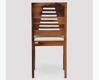 Freetown Sheesham Wood 4 Seater Dining Table Set with 4 Chair for Dining Room - Dining Set - Furniselan - Rustic-Teak-Finish