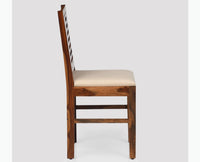 Freetown Sheesham Wood 4 Seater Dining Table Set with 4 Chair for Dining Room - Dining Set - Furniselan - Rustic-Teak-Finish