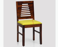 Freetown Sheesham Wood 4 Seater Dining Table Set with 4 Chair for Dining Room - Dining Set - Furniselan - Maple-Finish