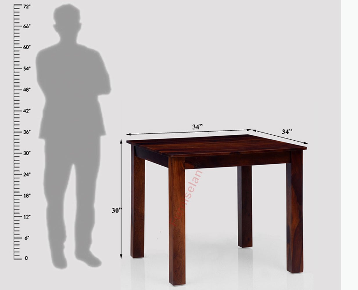 Buy Sheesham Wood 4 Seater Dining Table Set with 4 Chair for Dining ...