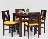 Freetown Sheesham Wood 4 Seater Dining Table Set with 4 Chair for Dining Room
