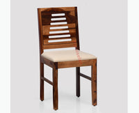 Freetown Sheesham Wood 4 Seater Dining Table Set with 4 Chair for Dining Room - Dining Set - Furniselan - Rustic-Teak-Finish
