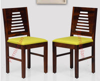 Freetown Sheesham Wood 4 Seater Dining Table Set with 4 Chair for Dining Room - Dining Set - Furniselan - Maple-Finish