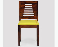 Freetown Sheesham Wood 4 Seater Dining Table Set with 4 Chair for Dining Room - Dining Set - Furniselan - Maple-Finish