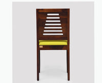 Freetown Sheesham Wood 4 Seater Dining Table Set with 4 Chair for Dining Room - Dining Set - Furniselan - Maple-Finish