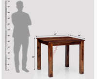 Freetown Sheesham Wood 4 Seater Dining Table Set with 4 Chair for Dining Room - Dining Set - Furniselan - Rustic-Teak-Finish