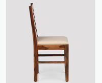 Freetown Sheesham Wood 6 Seater Dining Table Set with 6 Chair for Dining Room - Dining Set - Furniselan - Rustic-Teak-Finish