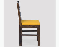 Freetown Sheesham Wood 6 Seater Dining Table Set with 6 Chair for Dining Room - Dining Set - Furniselan - Teak-Finish