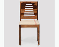 Freetown Sheesham Wood 6 Seater Dining Table Set with 6 Chair for Dining Room - Dining Set - Furniselan - Rustic-Teak-Finish