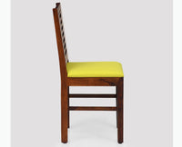 Freetown Sheesham Wood 6 Seater Dining Table Set with 6 Chair for Dining Room - Dining Set - Furniselan - Maple-Finish
