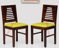 Freetown Sheesham Wood 6 Seater Dining Table Set with 6 Chair for Dining Room - Dining Set - Furniselan - Maple-Finish
