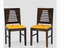 Freetown Sheesham Wood 6 Seater Dining Table Set with 6 Chair for Dining Room - Dining Set - Furniselan - Teak-Finish