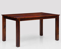 Freetown Sheesham Wood 6 Seater Dining Table Set with 6 Chair for Dining Room - Dining Set - Furniselan - Maple-Finish