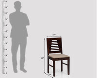 Freetown Sheesham Wood Multipurpose Dining Chair Set of Two with Cushion - Wooden Chairs - Furniselan - Rosewood-Fine-Finish