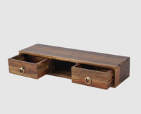 Gila Solid Wood Wall Hang TV Cabinet - Tv Cabinet - Furniselan - Teak-Finish