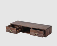 Gila Solid Wood Wall Hang TV Cabinet - Tv Cabinet - Furniselan - Grey-Finish