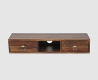 Gila Solid Wood Wall Hang TV Cabinet - Tv Cabinet - Furniselan - Teak-Finish
