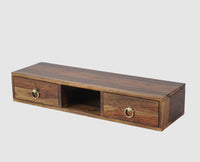 Gila Solid Wood Wall Hang TV Cabinet - Tv Cabinet - Furniselan - Teak-Finish