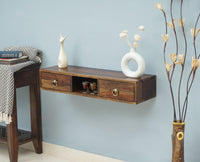 Gila Solid Wood Wall Hang TV Cabinet - Tv Cabinet - Furniselan - Teak-Finish