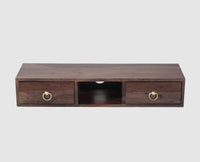 Gila Solid Wood Wall Hang TV Cabinet - Tv Cabinet - Furniselan - Grey-Finish