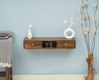 Gila Solid Wood Wall Hang TV Cabinet - Tv Cabinet - Furniselan - Teak-Finish
