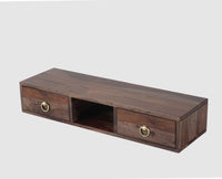 Gila Solid Wood Wall Hang TV Cabinet - Tv Cabinet - Furniselan - Grey-Finish