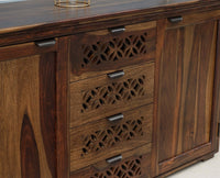 Godavari Sheesham Wood Sidebaord with Four Drawers & Two Doors - Sideboard - Furniselan