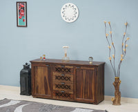 Godavari Sheesham Wood Sidebaord with Four Drawers & Two Doors - Sideboard - Furniselan